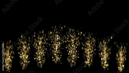 Golden confetti with alpha channel. ProRes4444 #05
