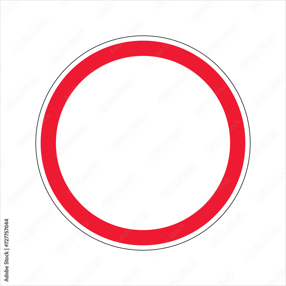Road signs. Movement Prohibition. Vector illustration. Road signs. Movement Prohibition. Vector illustration.