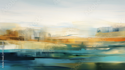 An abstract landscape inspired by the work.