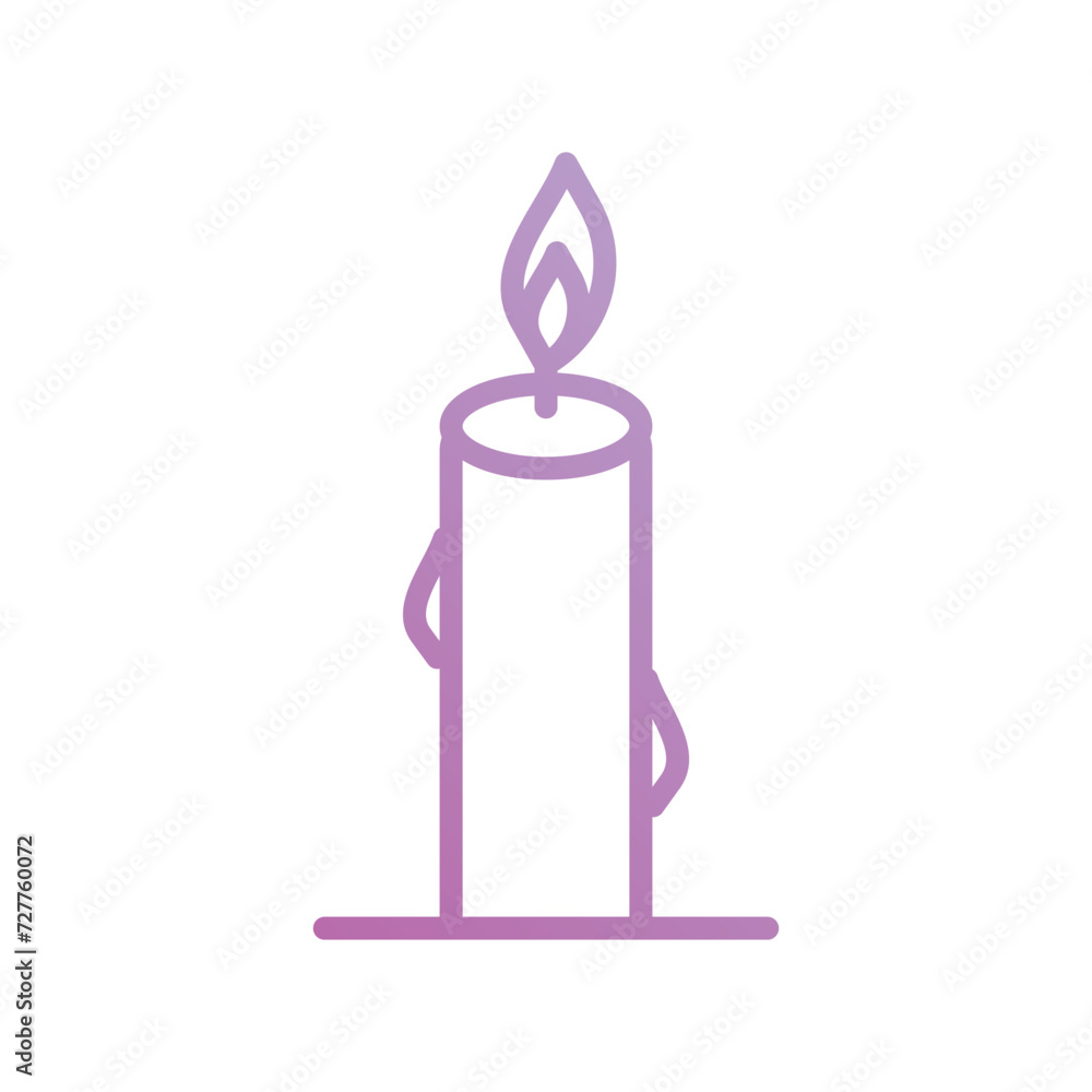 candle icon with white background vector stock illustration candle icon with white background vector stock illustration