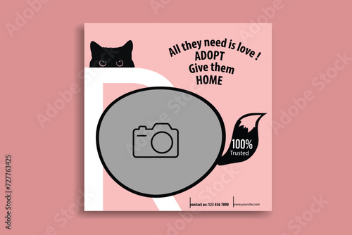 Pet social media post, Banner Design