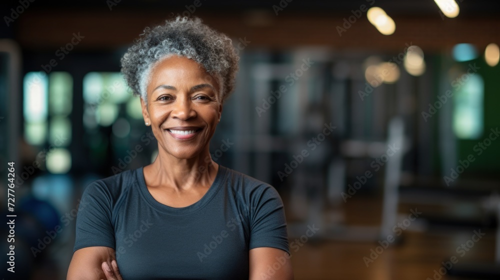 Fototapeta premium Fitness Training and Pilates Portrait Generative AI