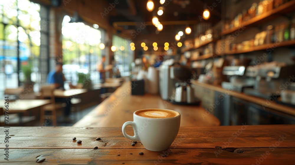 Barista Focus - Coffee Shop Scene Generative AI Barista Focus - Coffee Shop Scene Generative AI