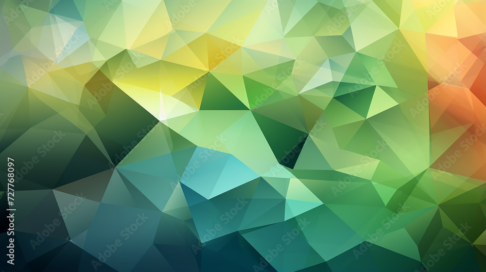 Fototapeta premium Lime_vector_flat_geometric_gradient_backgrou