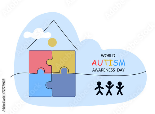 World awareness day background  design  celebrating poster modern flat vector illustration.