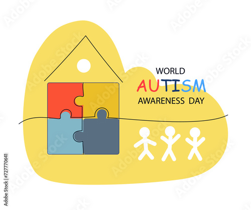 World awareness day background  design  celebrating poster modern flat vector illustration.