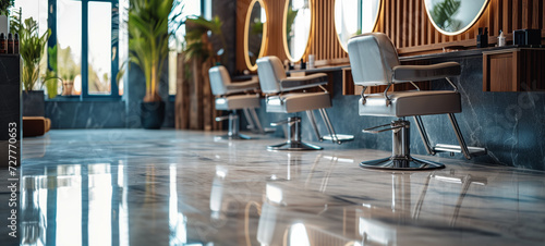 Luxury barbershop interior