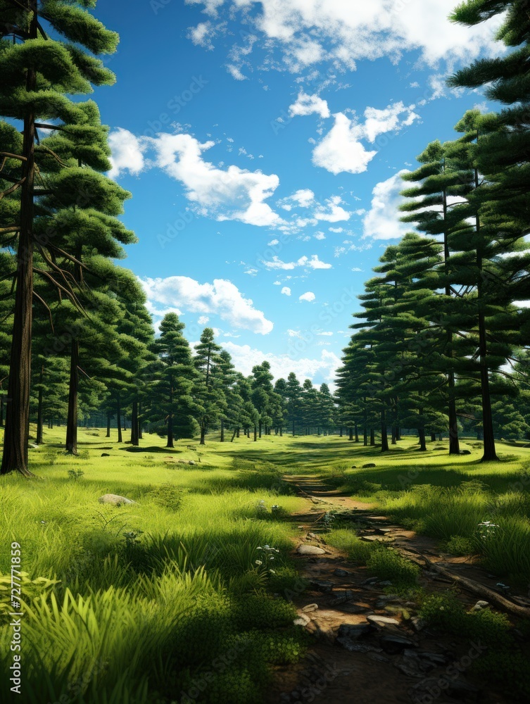 Fototapeta premium green grass tea UHD Wallpaper