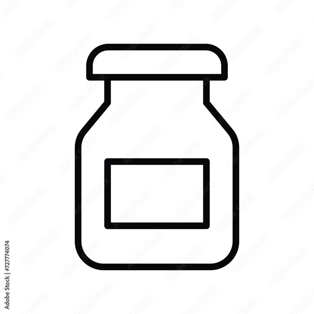 jam icon with white background vector stock illustration jam icon with white background vector stock illustration