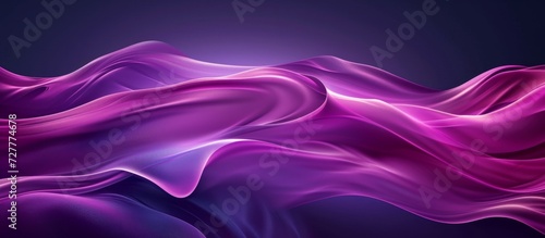 Abstract Flowing Waves in a Bold Purple Background photo
