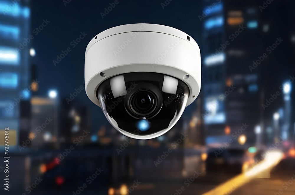 Closeup of security CCTV camera monitoring system is installed along the streets to check traffic conditions and take care of safety. Surveillance and security, supervision, monitoring concept. Closeup of security CCTV camera monitoring system is installed along the streets to check traffic conditions and take care of safety. Surveillance and security, supervision, monitoring concept.