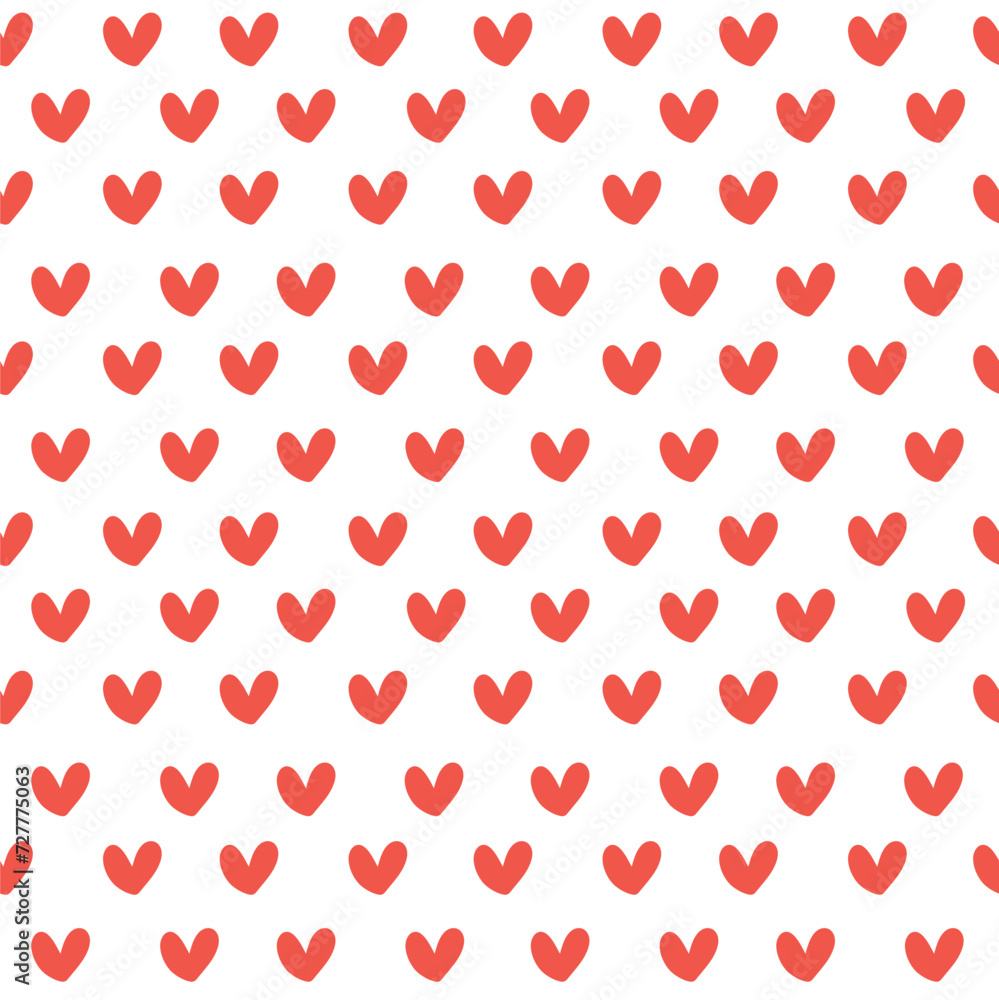 Simple heart shape pattern seamless isolated on white background. Simple heart shape pattern seamless isolated on white background.