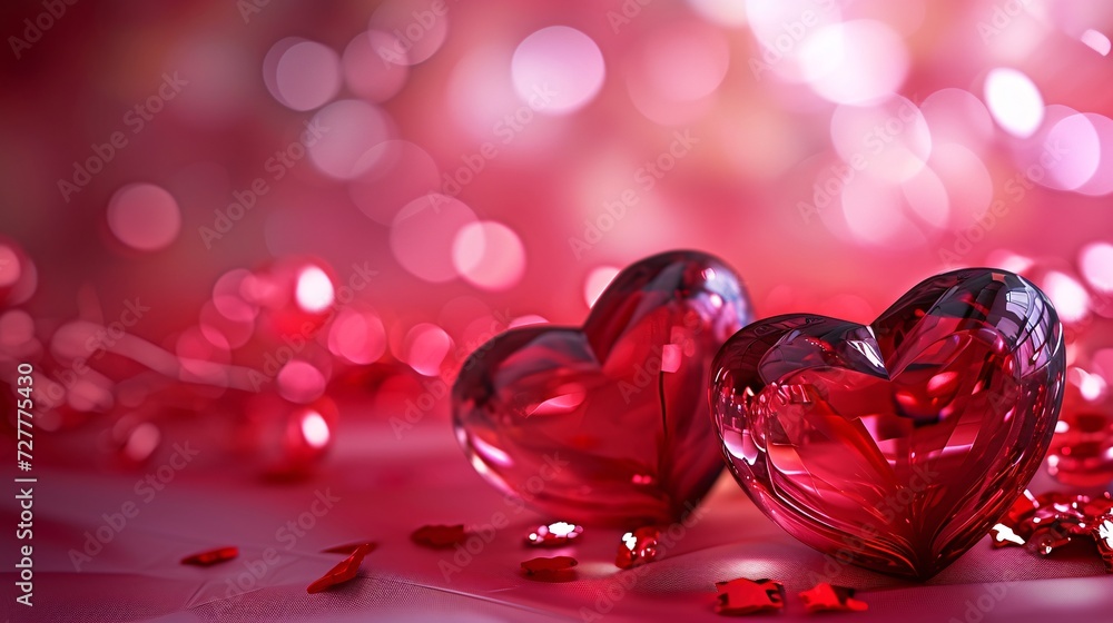 High quality abstract background with Valentine's Day hearts.