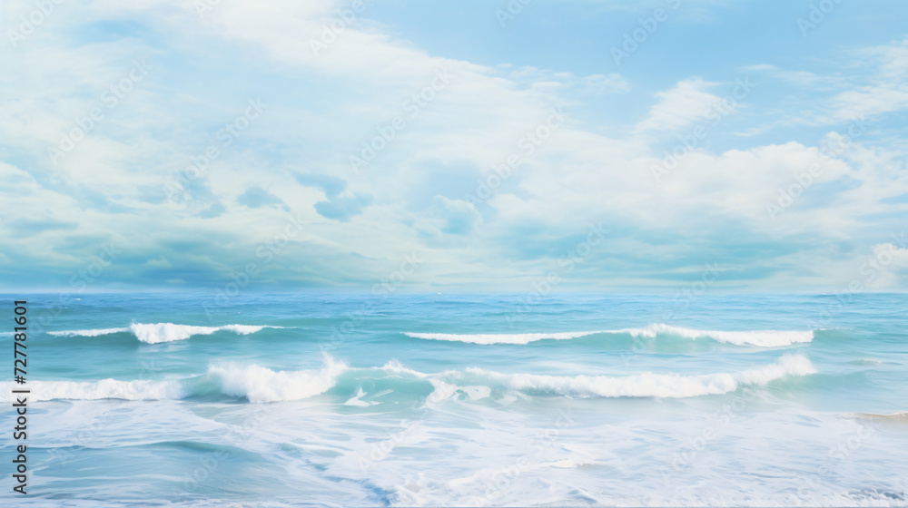 An impressionistic seascape inspired.