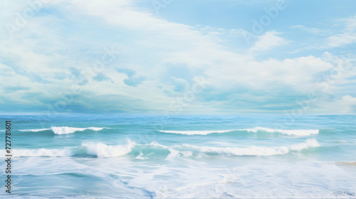 An impressionistic seascape inspired.