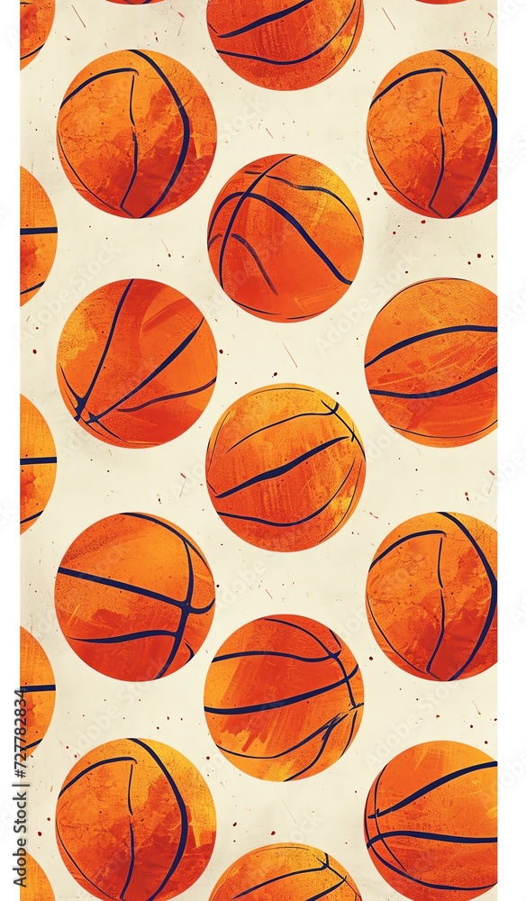 Abstract Basketball Design Wallpaper