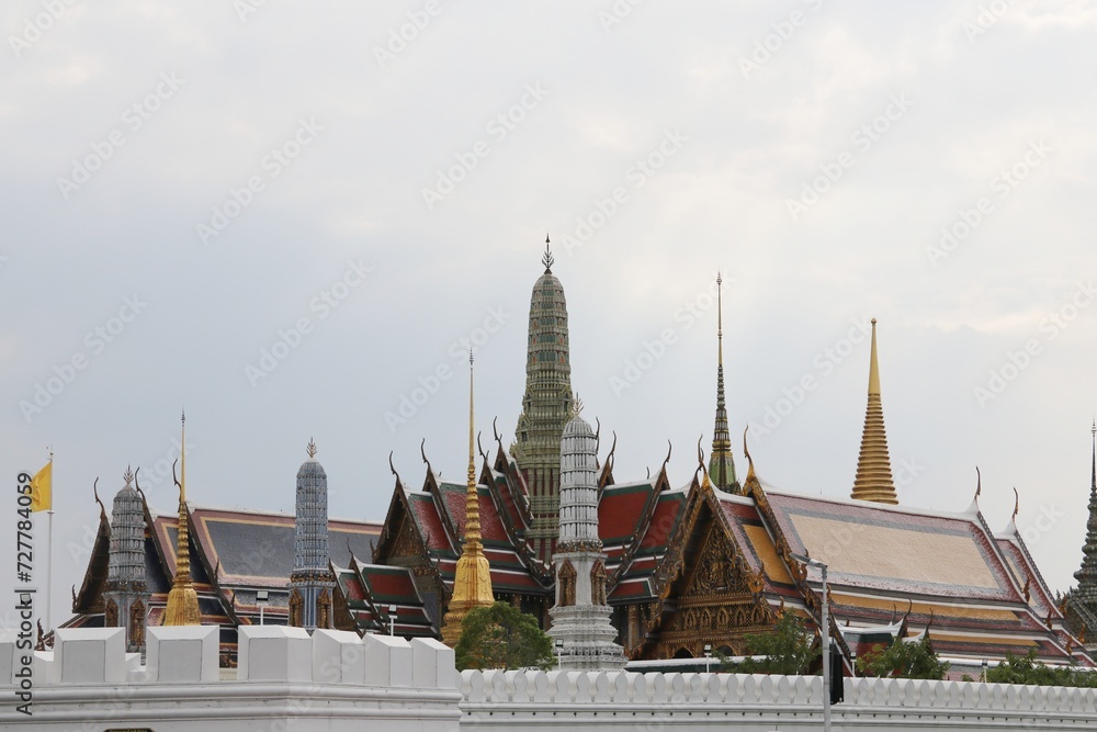 Fototapeta premium Beautiful Temple of Wat Phra Kaew in Bangkok – Thailand