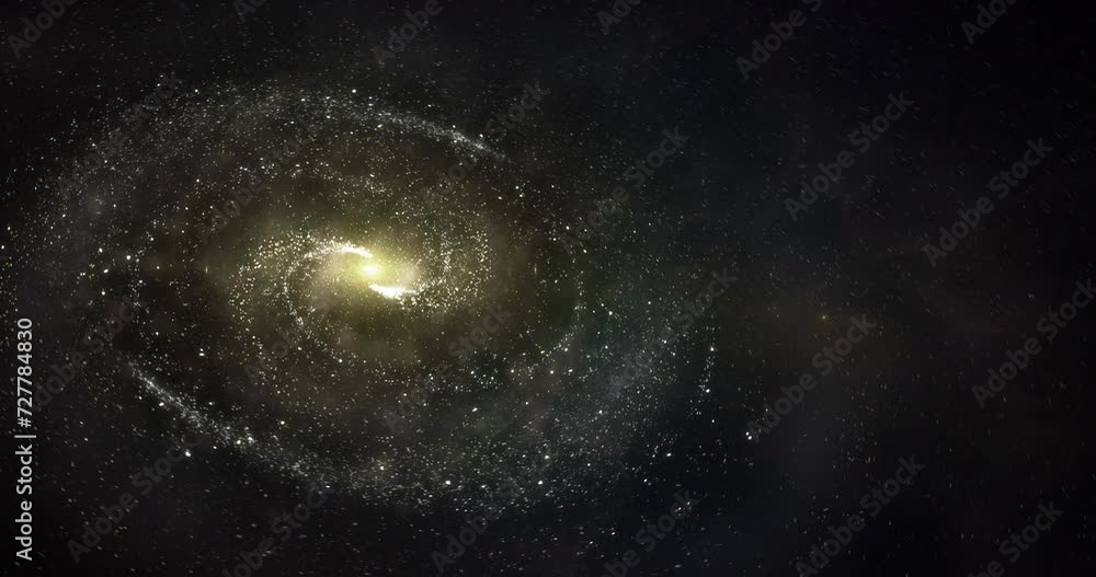 Cinematic 3D Galaxy Rotate And Stars Background. Abstract Cosmic Space Background. Seamless Loop Animation. Cinematic 3D Galaxy Rotate And Stars Background. Abstract Cosmic Space Background. Seamless Loop Animation.