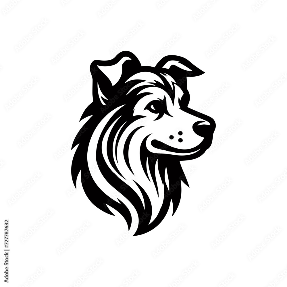 Simple and Clean Dog Logo Side view Simple and Clean Dog Logo Side view
