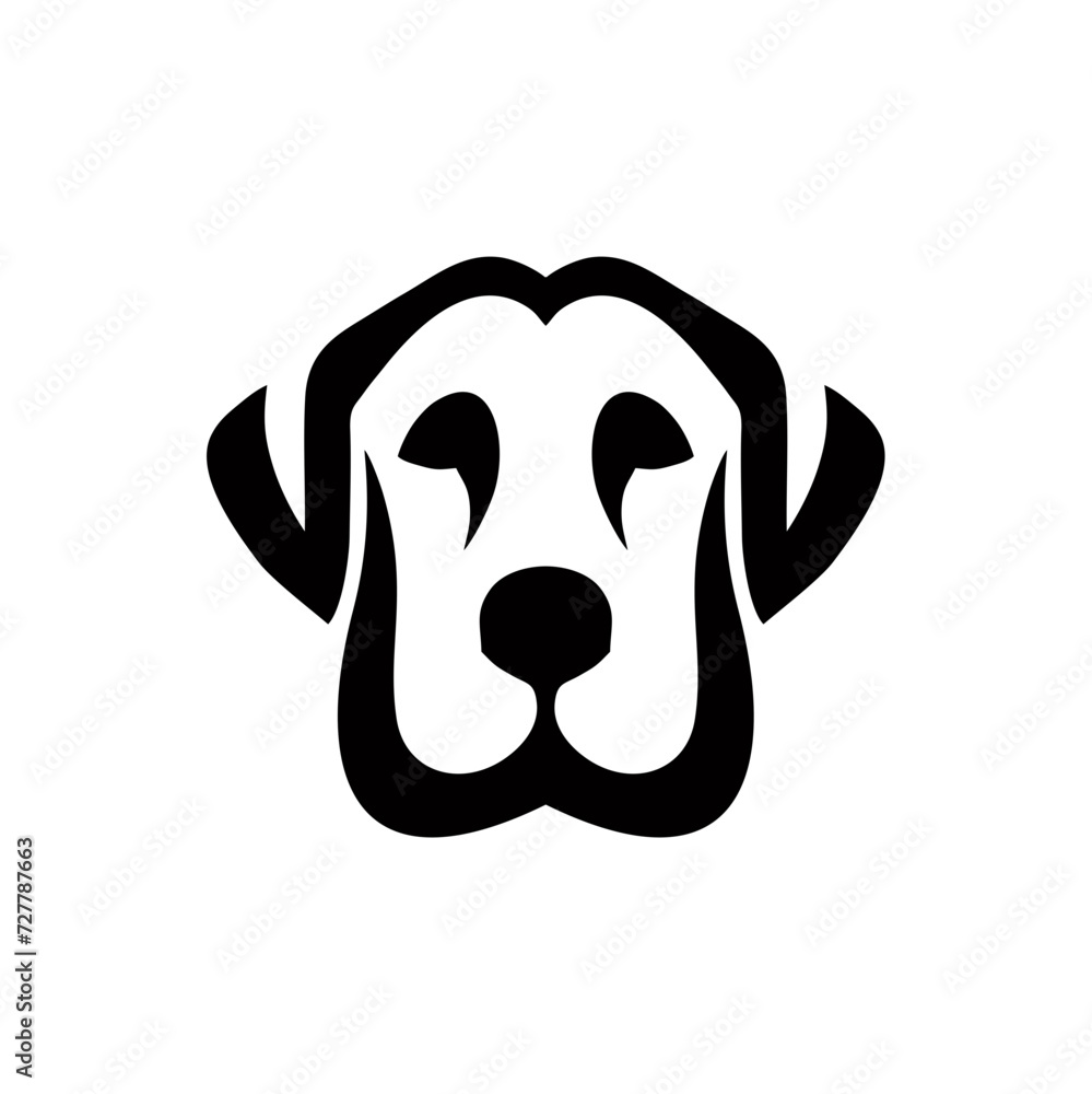 Simple and Clean Dog Logo Front Side