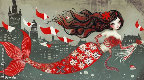 The Warsaw Mermaid with 