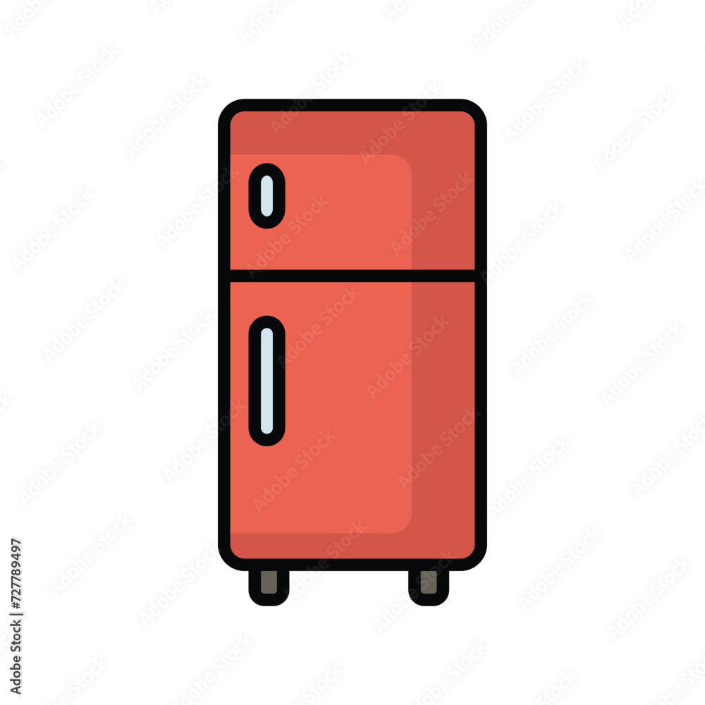fridge icon with white background vector stock illustration fridge icon with white background vector stock illustration