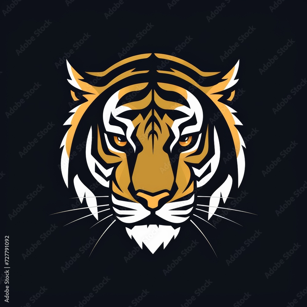 flat vector logo of animal 