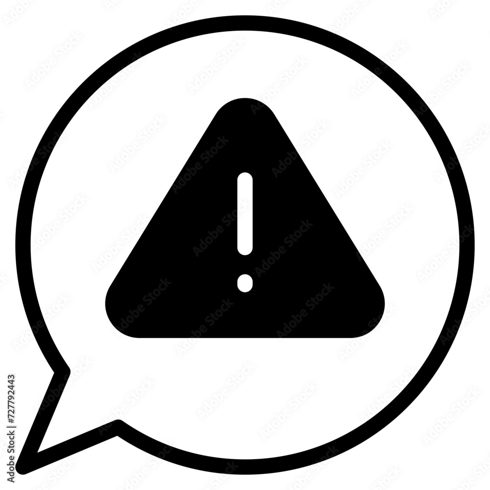 speech bubble with exclamation mark icon speech bubble with exclamation mark icon