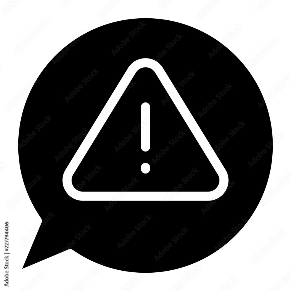 speech bubble with exclamation mark icon speech bubble with exclamation mark icon