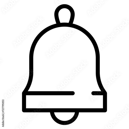 Notification bell icon. Alarm symbol. Incoming inbox message. Ringing bells. Alarm clock and smartphone application alert.