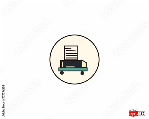 Typewriter Typing Document Publish. royalty free vector graphics and clipart matching proofreading