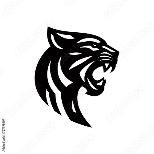Simple and Clean Panther Head Logo Icon