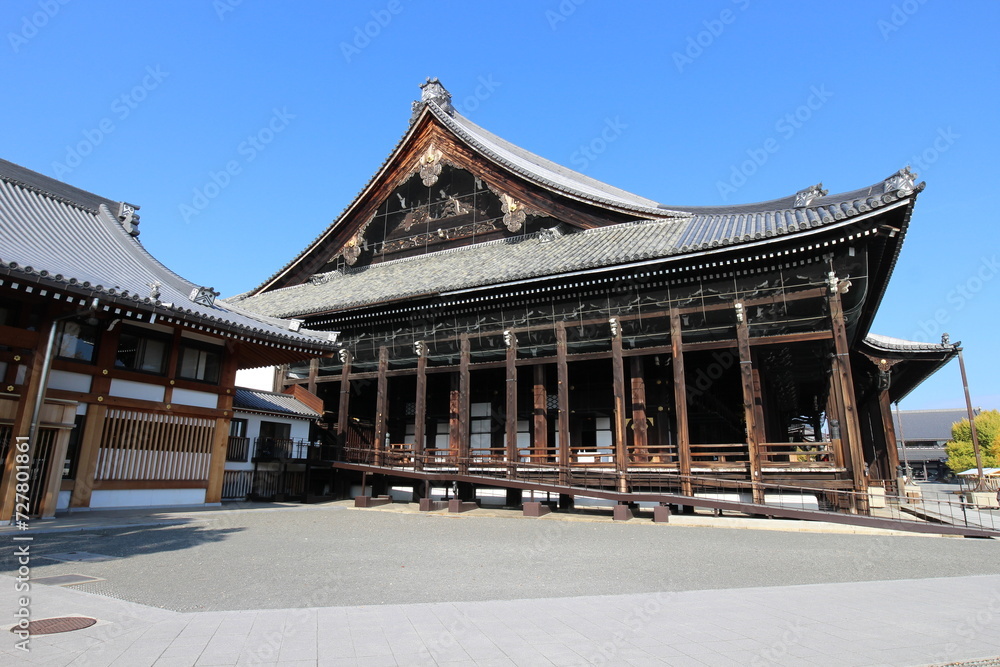 Goeido Hall in Nishi Hongwanji Temple, Kyoto, Japan Goeido Hall in Nishi Hongwanji Temple, Kyoto, Japan