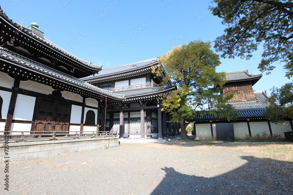 Drum Tower and Scripture Repository in Nishi Hongwanji Temple, Kyoto, Japan