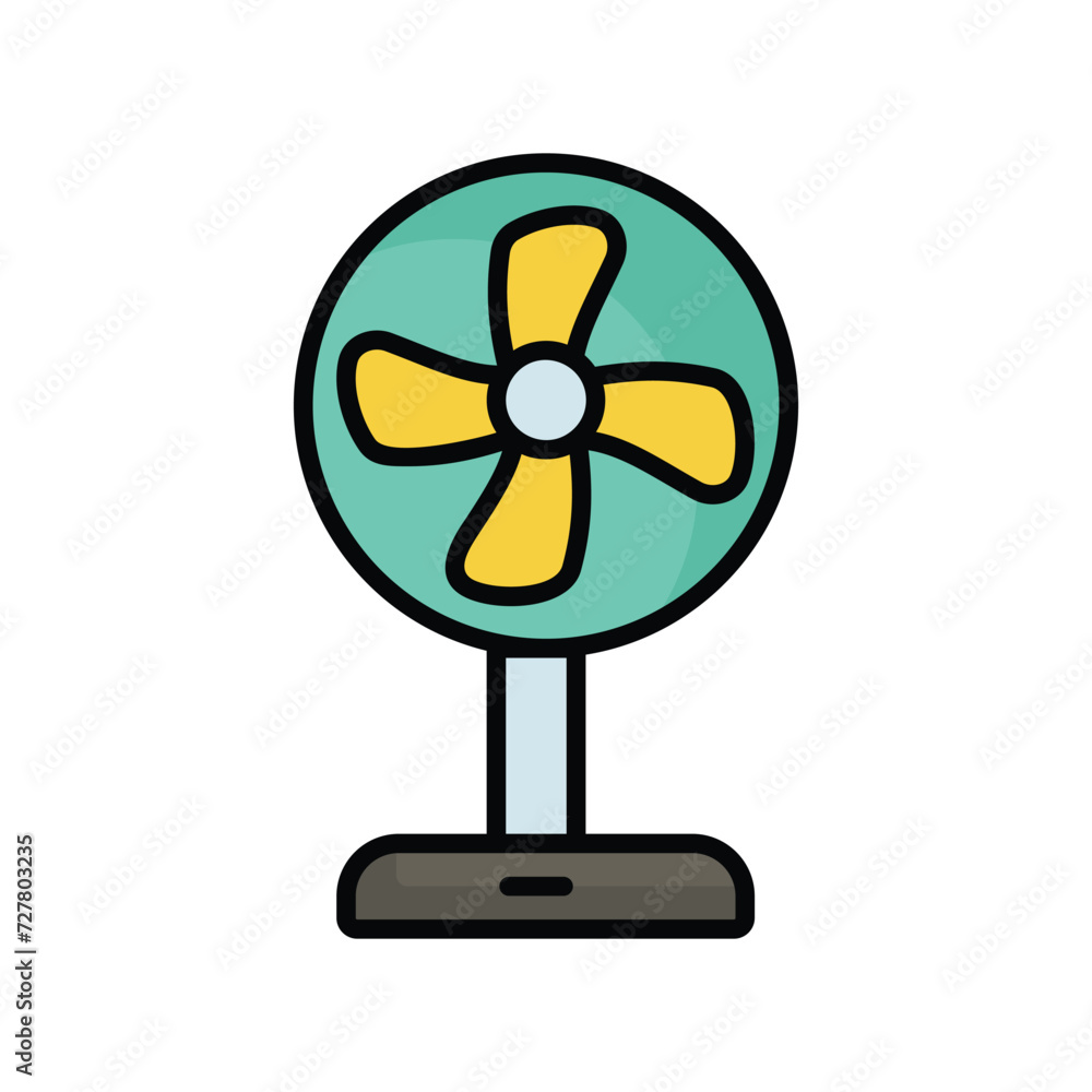 fan icon with white background vector stock illustration fan icon with white background vector stock illustration