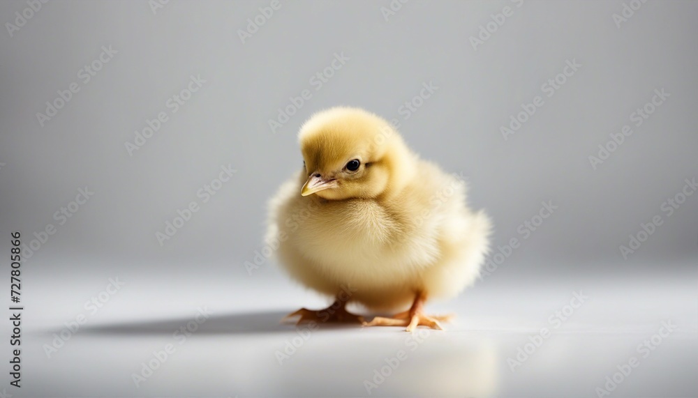 Fototapeta premium baby chick, isolated white background. copy space for text 