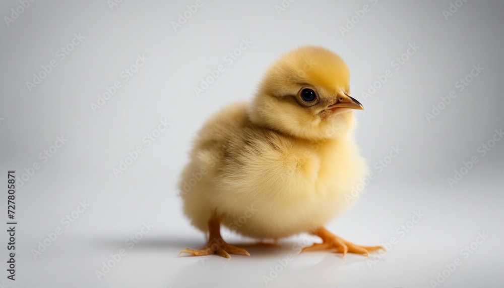 baby chick, isolated white background. copy space for text
