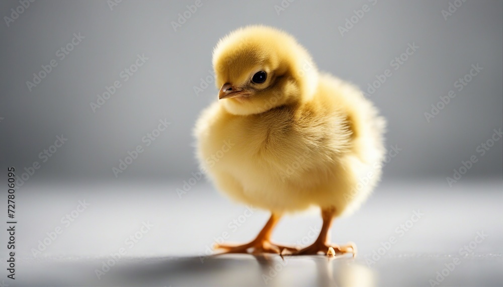 Fototapeta premium baby chick, isolated white background. copy space for text 