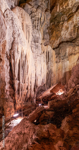Cueva de Las G  ixas  Villan  a  Pyrenees  Huesca  Aragon  Spain. Cave that can be visited in Villanua