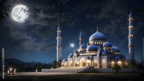 beautiful art night mosque © arie