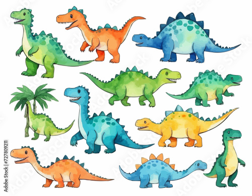 Cartoon Cute dinosaurs cartoon