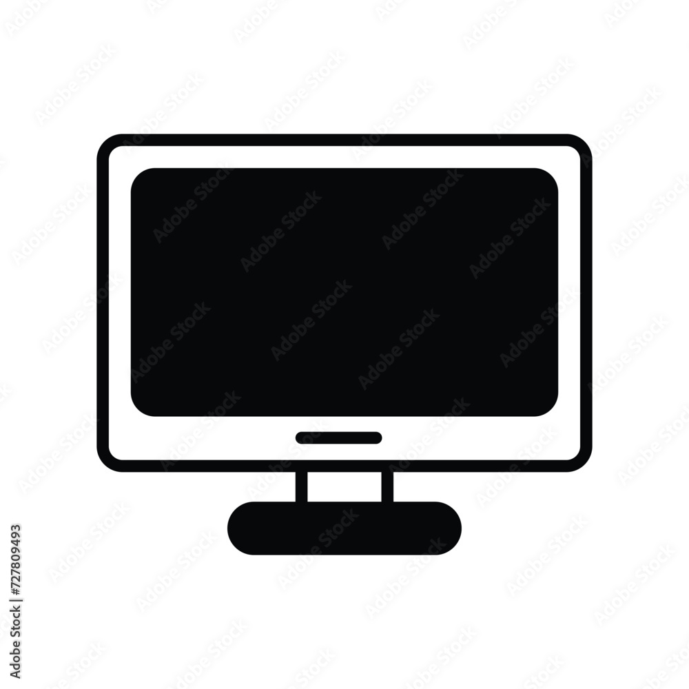 computer icon with white background vector stock illustration computer icon with white background vector stock illustration