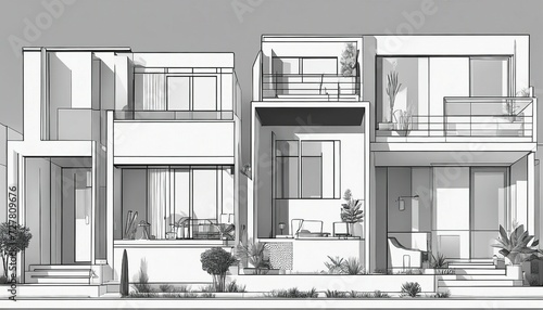 modern terraced house design


