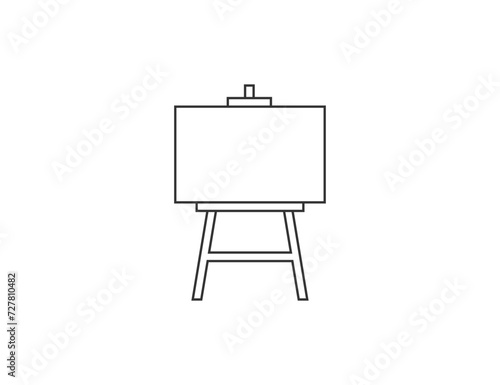 Easel, canvas icon. Vector illustration.
