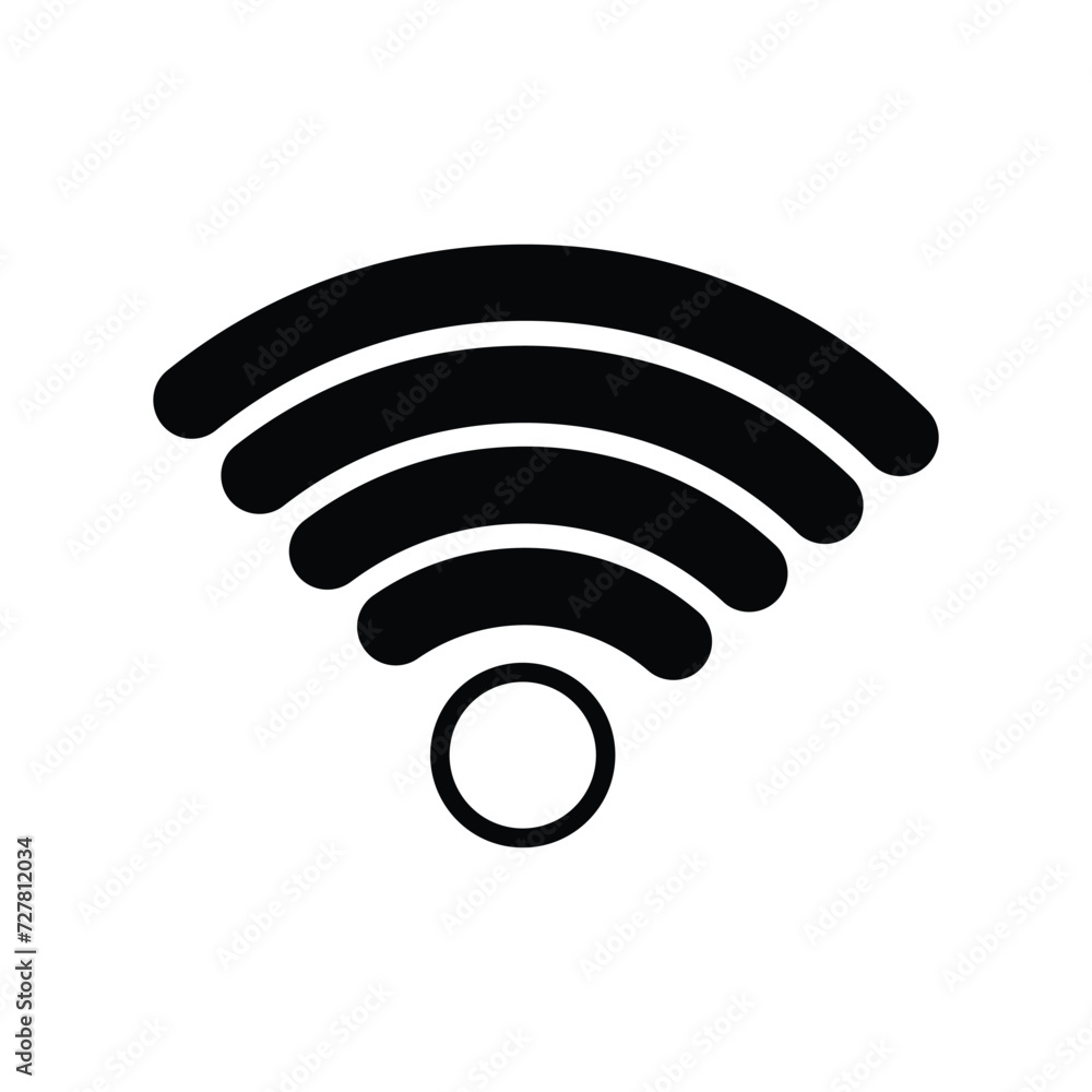 wifi signal icon with white background vector stock illustration wifi signal icon with white background vector stock illustration