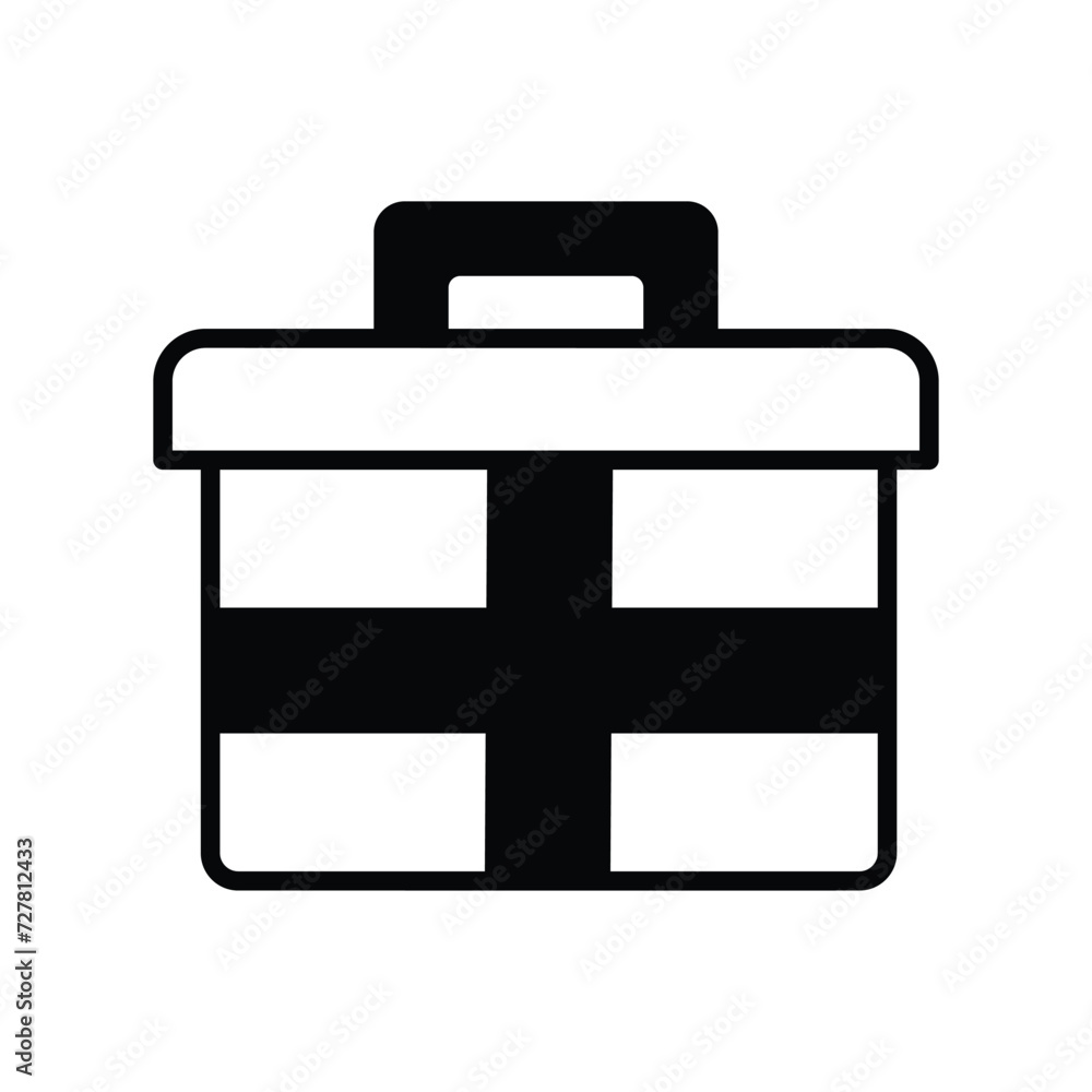 first aid kit icon with white background vector stock illustration first aid kit icon with white background vector stock illustration
