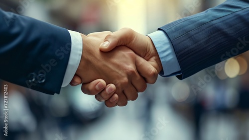 Successful Business Partners Shaking Hands - Building Relationships, Deals, and Bonds