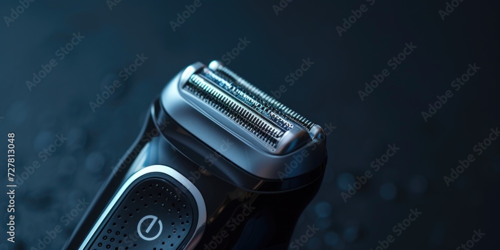 A close-up view of a razor placed on a table. Perfect for illustrating personal grooming or a shaving routine. A close-up view of a razor placed on a table. Perfect for illustrating personal grooming or a shaving routine.