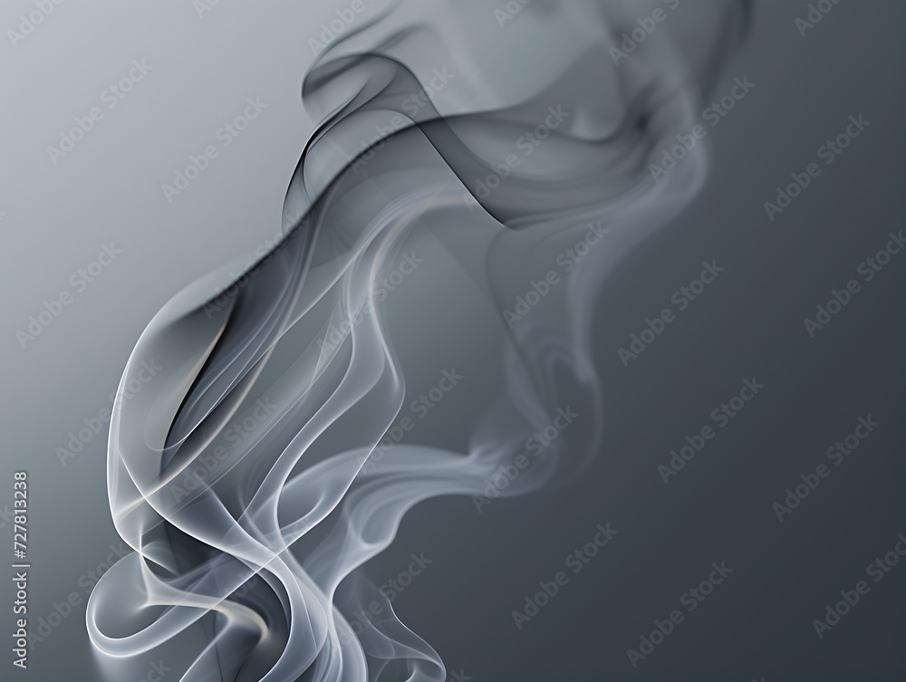 Abstract Ethereal Smoke Swirl on Gradient Gray, Dynamic Movement and Delicate Translucent Curves, Concept of Mystery and Elegance Abstract Ethereal Smoke Swirl on Gradient Gray, Dynamic Movement and Delicate Translucent Curves, Concept of Mystery and Elegance