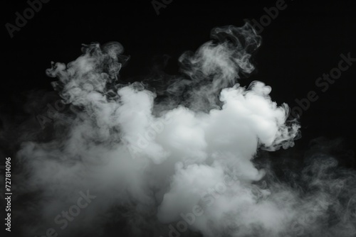 A black and white photo capturing the essence of smoke. This versatile image can be used in various creative projects